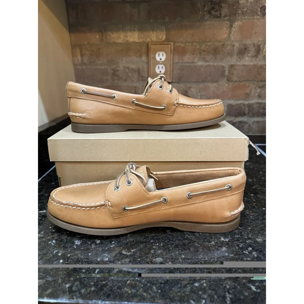 Sperry Top-Sider Men's Authentic Original Boat Shoes Leather Sahara Size 11